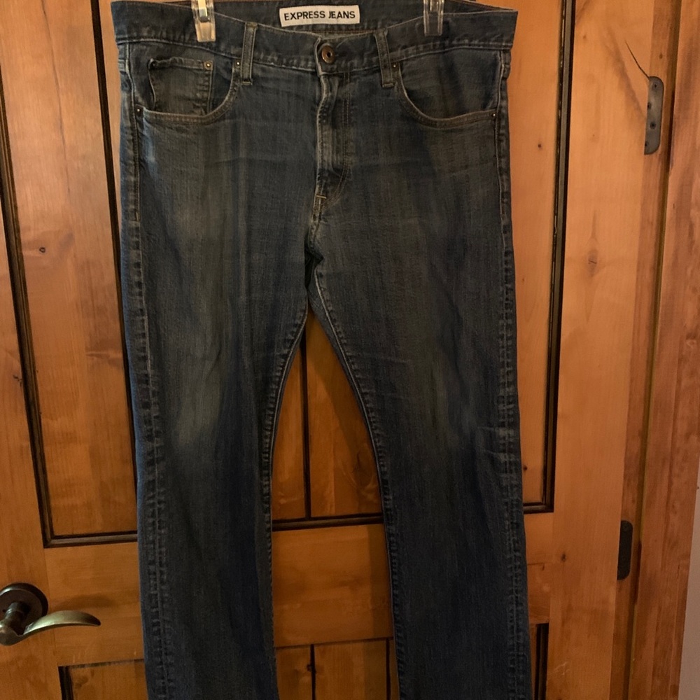 Men’s Express Slim Fit Straight Leg Jeans 36x32
